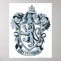 Azul del escudo de Gryffindor Posters