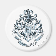 Azul del escudo de Hogwarts Imanes Para Frigoríficos