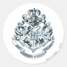 Azul del escudo de Hogwarts Pegatinas