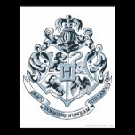 Azul del escudo de Hogwarts posters