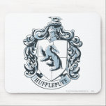 Azul del escudo de Hufflepuff alfombrillas de raton 