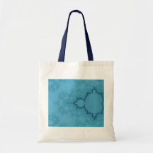 Azul del fractal bolsas
