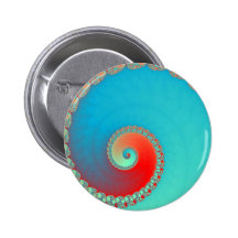 Azul del giro del fractal pin