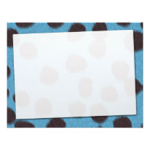 Azul del guepardo comunicados personalizados