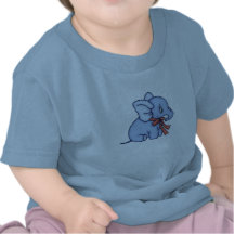 Azul del juguete del elefante camiseta