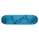 Azul del monopatín de la escala de la música del v