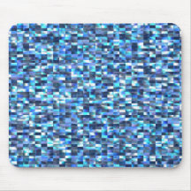 Azul del mosaico tapetes de ratones