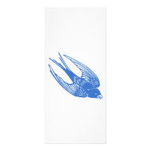 Azul del pájaro del trago plantilla de lona