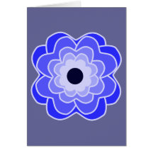 Azul del Peony Felicitación