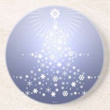 azul del práctico de costa del árbol de navidad de posavasos diseño