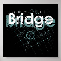 Azul del puente de la pintada poster
