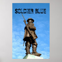 Azul del soldado poster