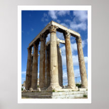 azul del templo del zeus posters