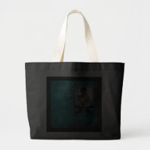 Azul del trullo con la plantilla de la foto de las bolsas de mano