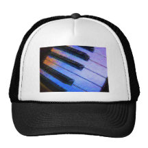 Azul eléctrico del piano gorras