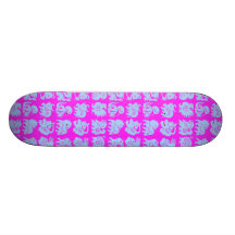 azul en animales rosados del zodiaco monopatín personalizado