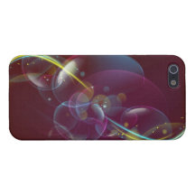 Azul exótico, oro y caja púrpura del iphone iPhone 5 fundas