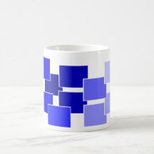 azul gráfico taza