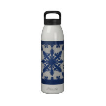 Azul hawaiano del edredón botellas de agua reutilizables