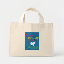 Azul minúsculo del tote del rescate de Eskie Bolsa