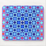 AZUL Mousepad de la ILUSIÓN ÓPTICA Tapetes De Ratones