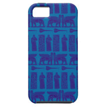 Azul persa mesopotámico iPhone 5 Case-Mate cárcasas