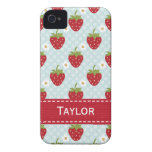 Azul personalizado del caso del iPhone 4 de la fre iPhone 4 Fundas