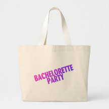 Azul púrpura del rosa del fiesta de Bachelorette Bolsa Lienzo