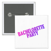 Azul púrpura del rosa del fiesta de Bachelorette Pin