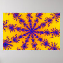 Azul radiante poster