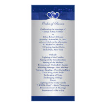 Azul real, corazones florales de plata que casan p tarjetas publicitarias