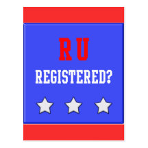 Azul registrado RU Tarjetas Postales