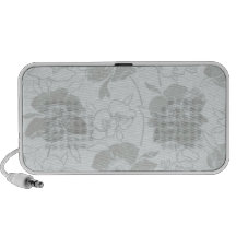 Azul romántico/gris de la flor altavoz de viaje