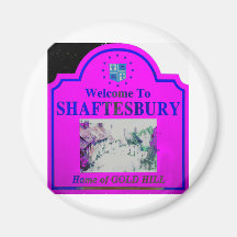 Azul rosado de Shaftesbury Imán Para Frigorifico