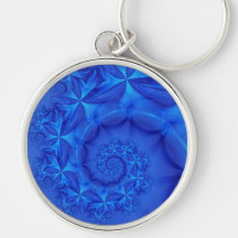 Azul simplemente llaveros personalizados