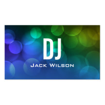Azul ÚNICO de la TARJETA de VISITA de DJ el |
