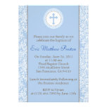 Azul y bautismo de Brown/invitación del bautizo