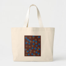Azul y bolas de Brown Bolsa