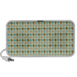 Azul y Brown Houndstooth Mini Altavoz