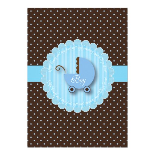 Azul y invitaciones de moda de la fiesta de bienve comunicados personalizados