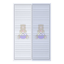 Azul y oso de Brown Polkadot Papelería Personalizada