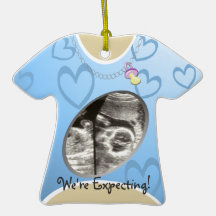 Azules cielos de maternidad de la camisa adornos