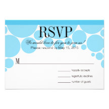 Azules cielos de RSVP del desfile del lunar Anuncio Personalizado
