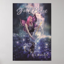 Azules de hadas poster 12 x 18