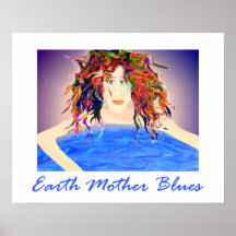 Azules de la madre de tierra por el poster de Vict