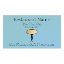 B009 negocios Hrz - tabla de los bistros Tarjetas De Visita