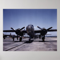 B-25 Mitchel - en rampa posters