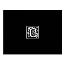 B inicial tarjetas postales