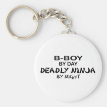 B-Muchacho Ninja mortal por noche Llavero