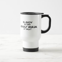 B-Muchacho Ninja mortal por noche Taza De Café